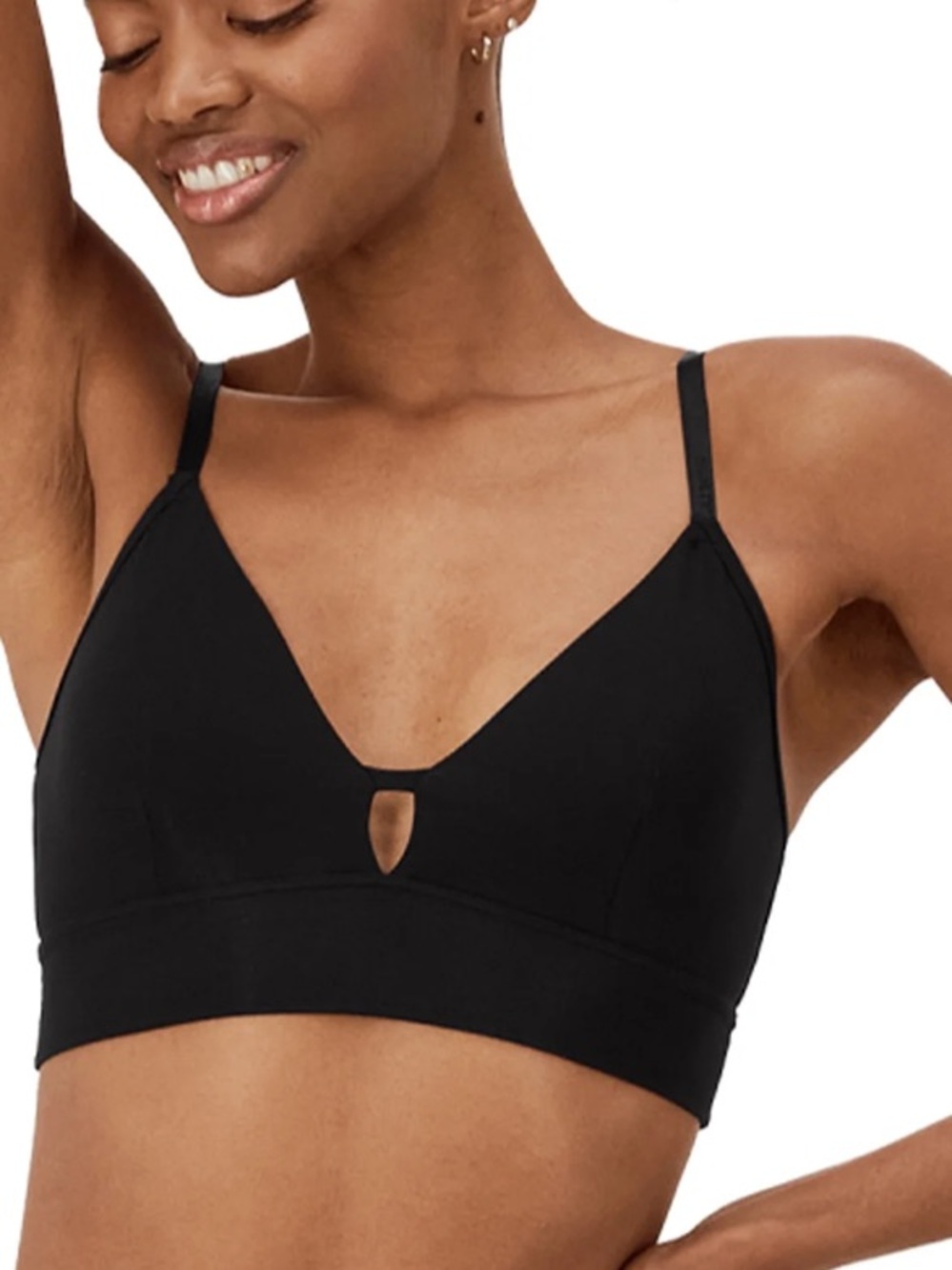 🆕 Hanes Originals Women's Supersoft Longline Bralette S